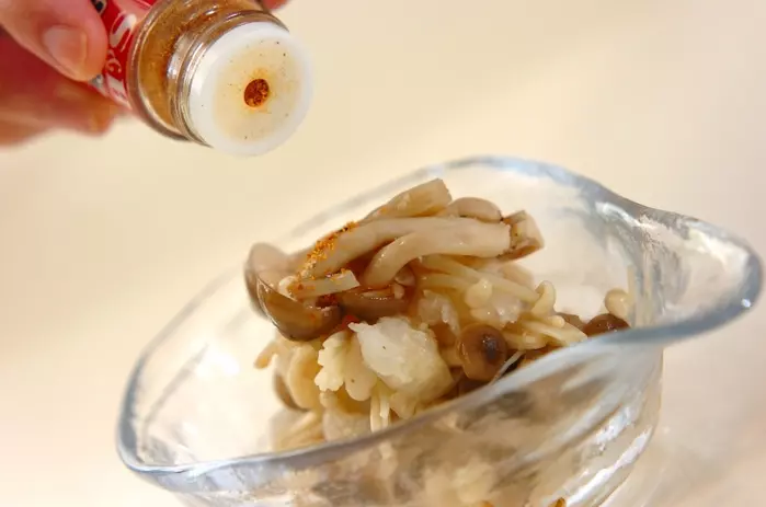 キノコのおろし和えの作り方2