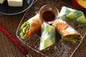 【今日の献立】2023年10月15日(日)「サーモンとアボカドの生春巻き」