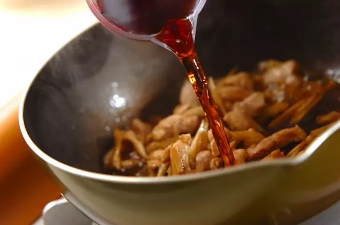 鶏ゴボウ丼の作り方2