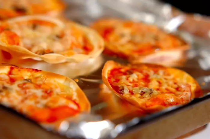 ミニサラダピザの作り方1