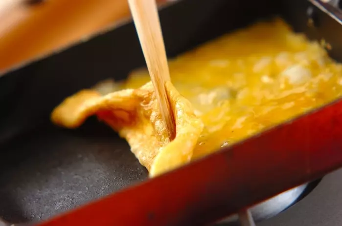 メープルシロップの卵焼きの作り方3