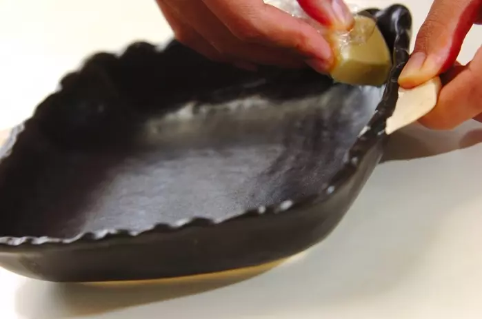 カボチャプリンの下準備1