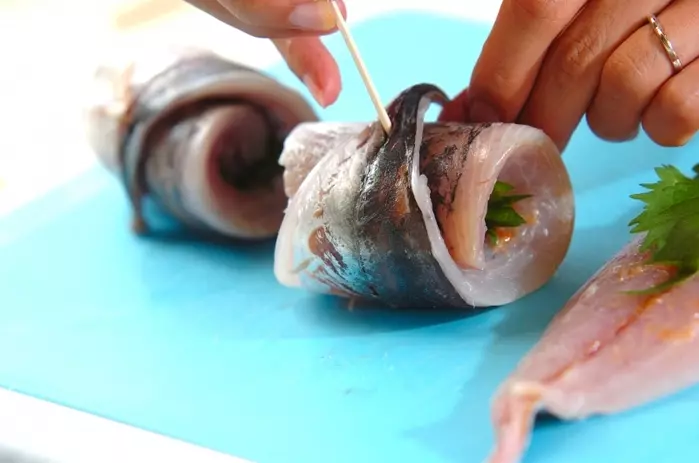 アジの梅しそロールフライの作り方1