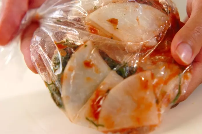 大根の梅和えの作り方1