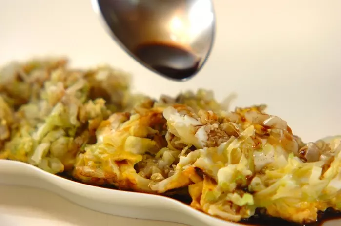 キャベツの卵とじの作り方2