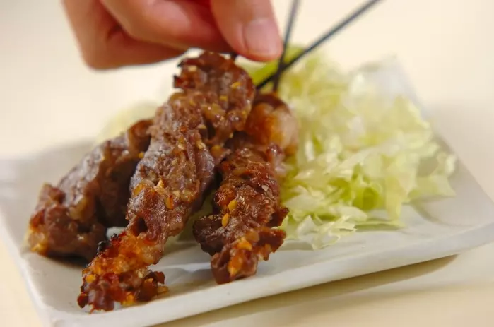 牛ロースの串焼きの作り方3