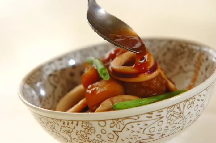 やわらかイカとほっくりジャガイモの煮物の作り方3