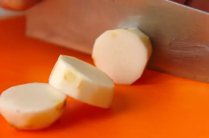 豆乳白みそお雑煮の下準備2