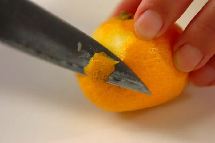 キャベツとユズの甘酢漬けの下準備2