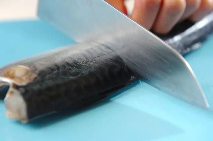 塩サバのサクサク磯辺焼き~焼き野菜添え~の下準備1