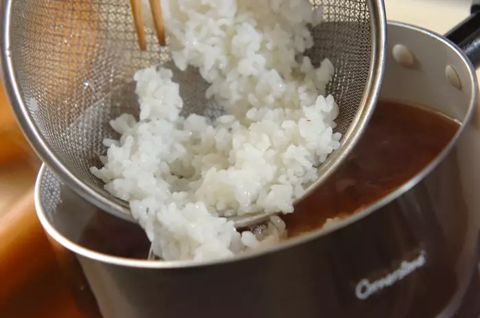 茶がゆの作り方1