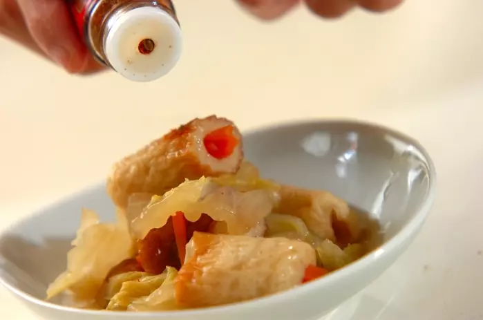 ちくわと白菜の煮物の作り方2