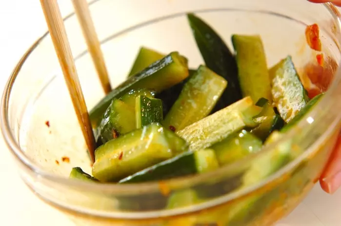 ピリ辛キュウリの作り方1