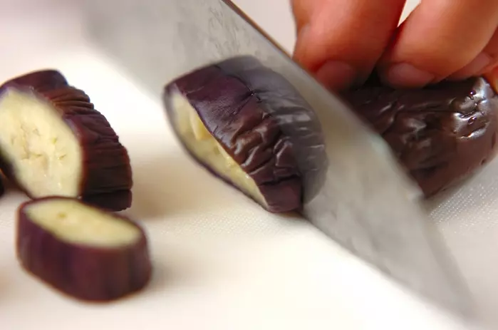 ナスの香味ダレの作り方1