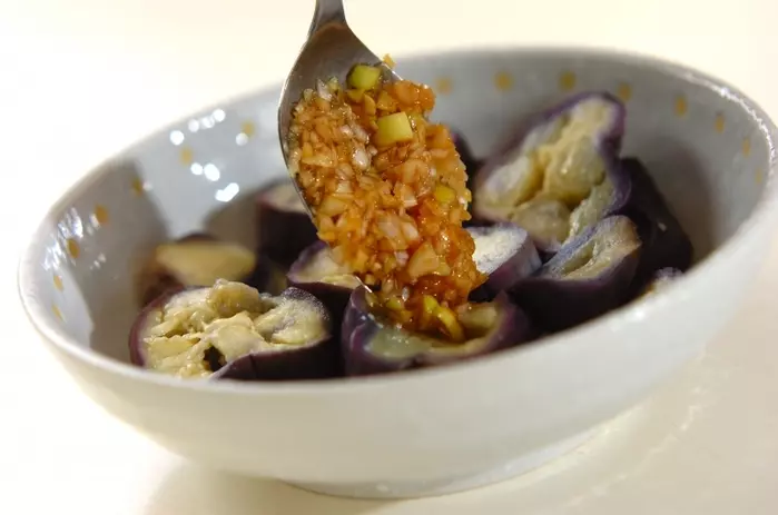 ナスの香味ダレの作り方2