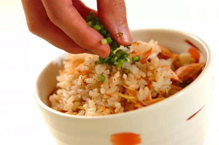 鮭ごはんの作り方3