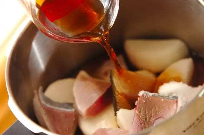 ピリ辛ブリ大根の作り方1