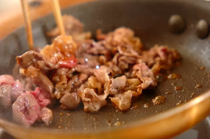 焼肉のり巻きの作り方1