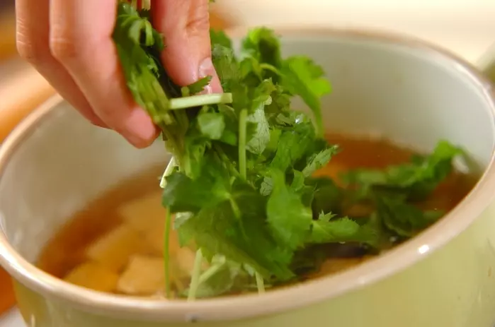 豆腐のお吸い物の作り方2