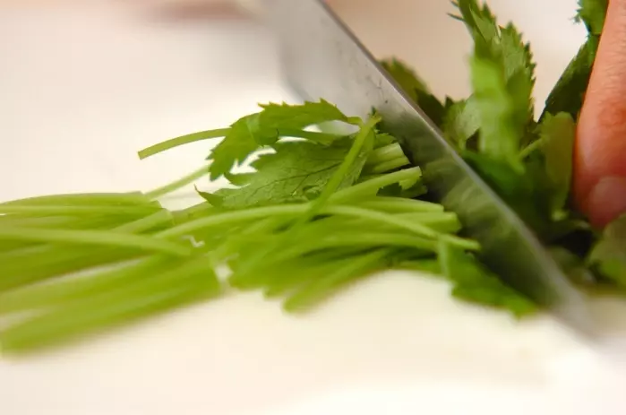 豆腐のお吸い物の下準備2