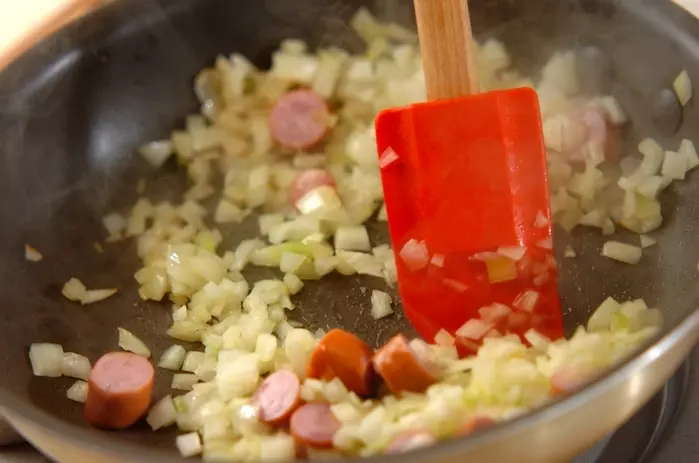 オープンオムレツの作り方1