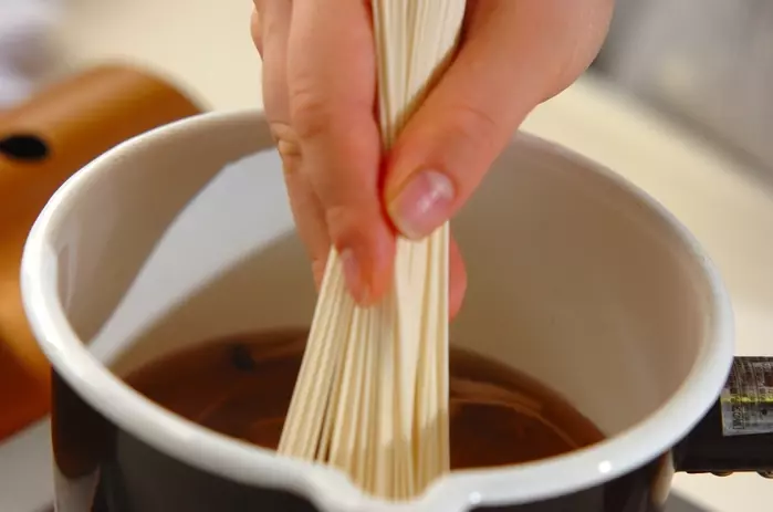 温かい ひやむぎのお吸い物 何度でも食べたくなるの作り方2