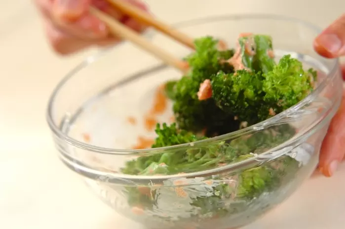 ブロッコリーマヨ明太和えの作り方2