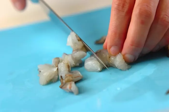 エビとレンコンの混ぜご飯の作り方1