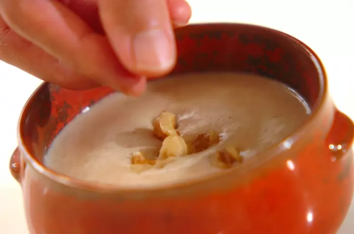 クルミ汁粉の作り方3