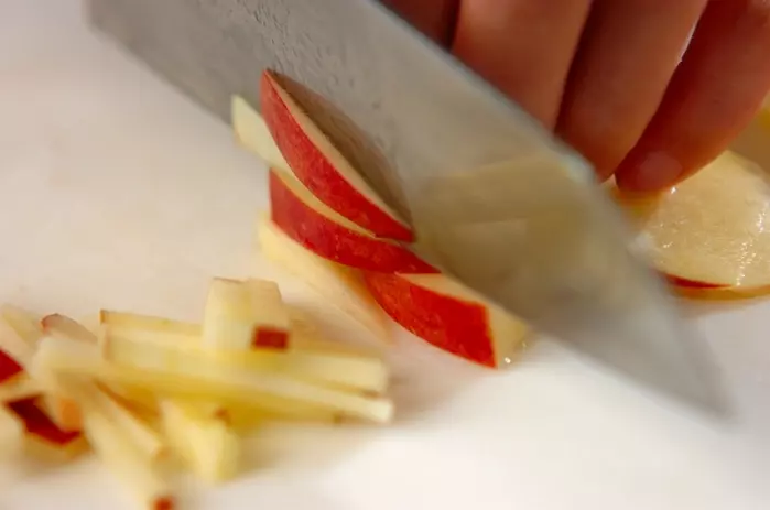 セロリとリンゴの白和えの作り方4