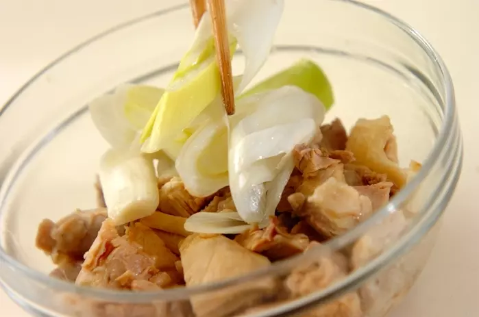 レンジ蒸し鶏の作り方3