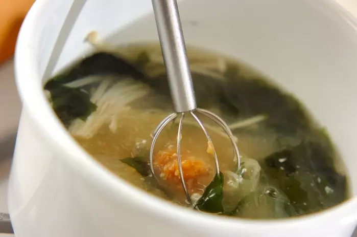 エノキのみそ汁の作り方2