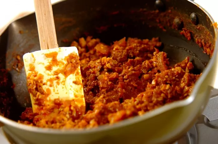 豆とひき肉のカレーの作り方5