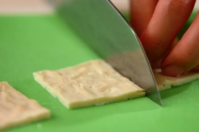 湯葉のワサビしょうゆの下準備1