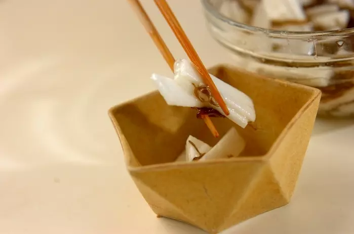 長芋ともずくの和え物の作り方1