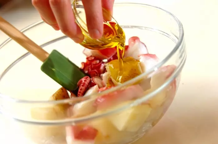 タコとジャガイモのガリシア風の作り方2