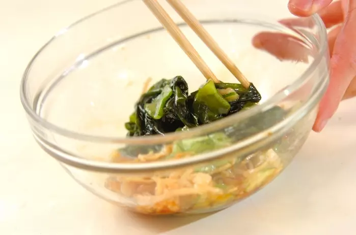 クラゲの中華サラダの作り方1