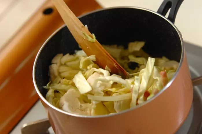 カリフラワーのミネストローネの作り方1