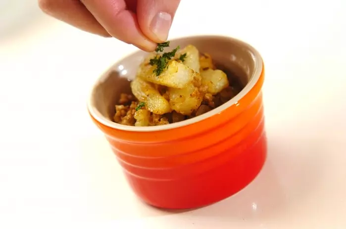 長芋のドライカレーの作り方4