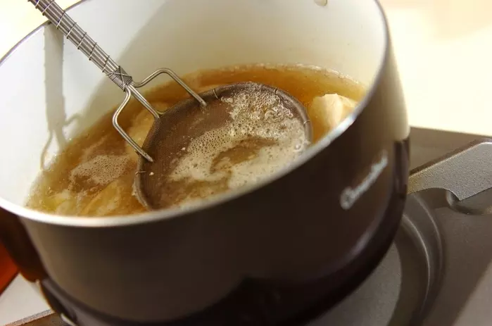 ゴボウと豆腐の雷汁の作り方2