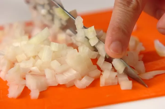 パセリバターライスの下準備1