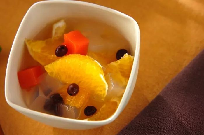 ハッサクみつ豆