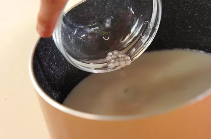 イチゴココナッツタピオカの作り方3