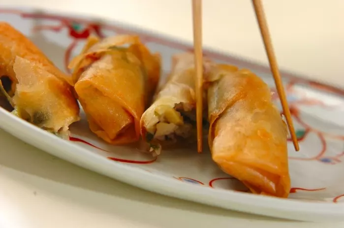 豚ニラ春巻きの作り方5