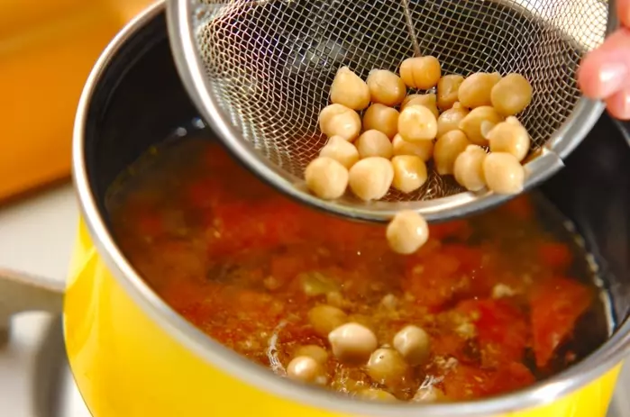 モロッコ風ヒヨコ豆のスープの作り方4