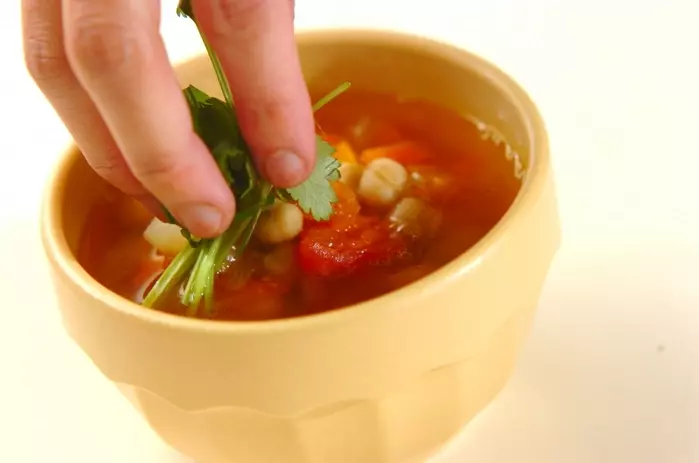 モロッコ風ヒヨコ豆のスープの作り方5