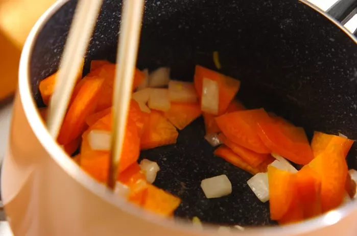 ニンジンのポタージュの作り方1