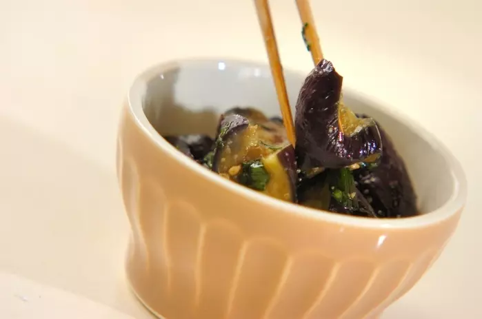 ナスのニラ和えの作り方2