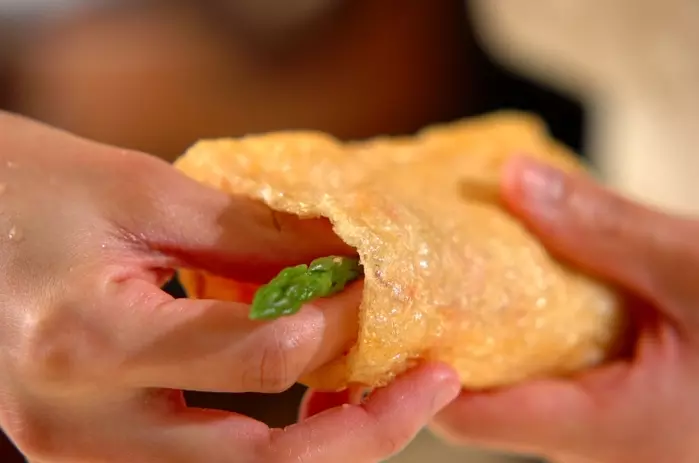 油揚げの袋焼き山椒風味の作り方2