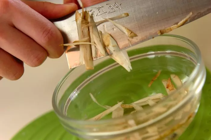 かしわ飯の下準備3